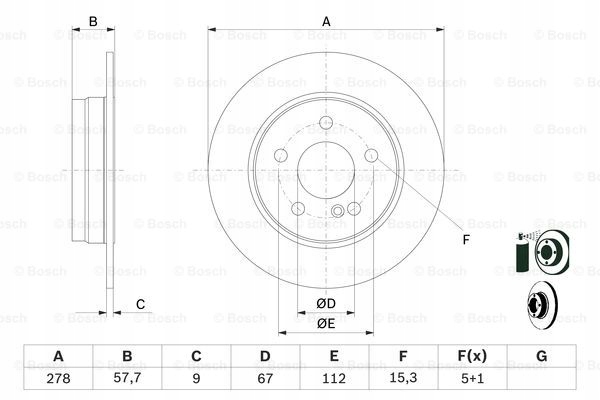 DISCOS ZAPATAS PARTE TRASERA BOSCH MERCEDES CLASE C T-MODEL 