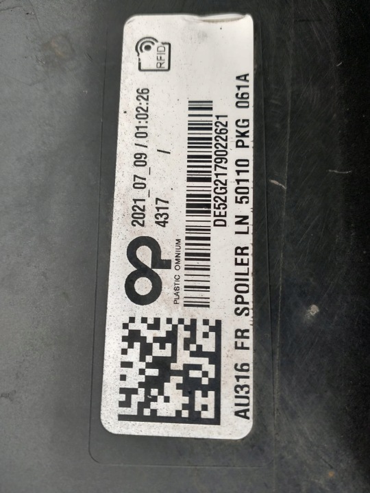 PARE-CHOCS BAS DOUBLURE AUDI Q4 E TRON 89A807733 OE