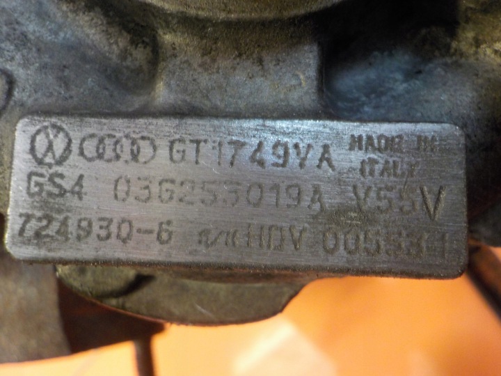 PATRIOT SEBRING CALIBER 2.0 CRD 10R BYL TURBINE TURBOCOMPRESSEUR 03G253019A