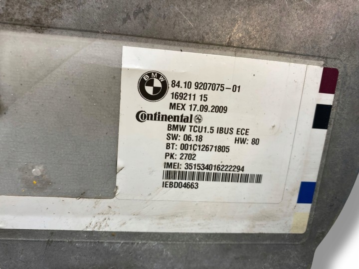 BMW X5 E53 2004 MODULE CONTRÔLEUR BLUETOOTH 9207075