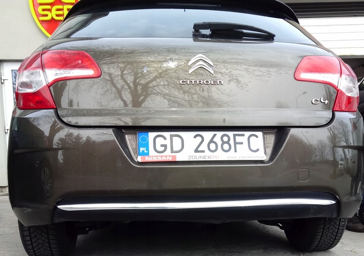 CITROEN C4 II B7 - FACING, PANEL CHROME CHROMIZED BUMPER 