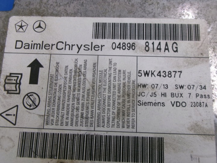 DODGE JOURNEY VOLANT COUSSIN AIRBAG