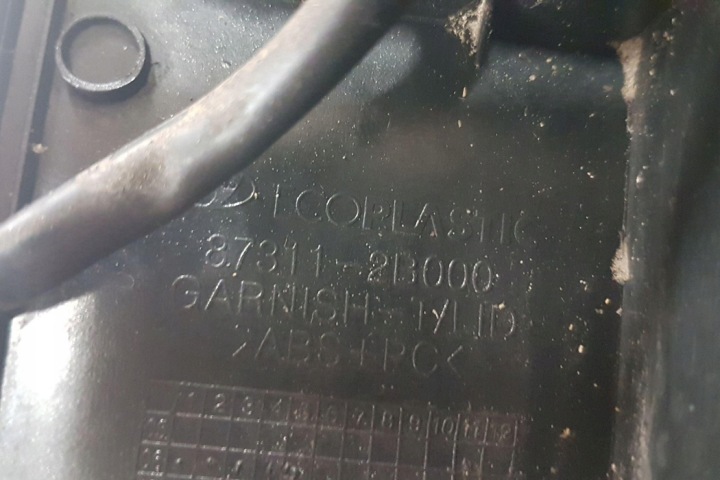 RÉTROÉCLAIRAGE NUMERU ENREGISTREMENT HYUNDAI SANTA FÉ II (CM) 873112B000 2.2L
