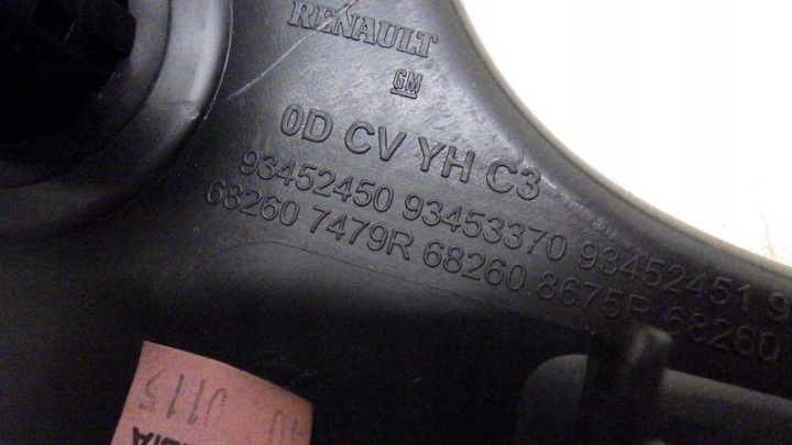 CHÂSSIS RADIO CENTRALE ANGLAIS RENAULT OE 682607479R