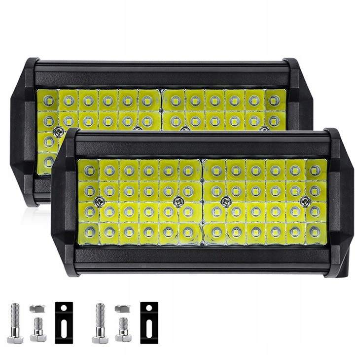 PUISSANT PHARE TRAVAILLÉ LED 288W PHARES ANTIBROUILLARD AUTOMOBILE PROJECTEUR ANTIBUÉE