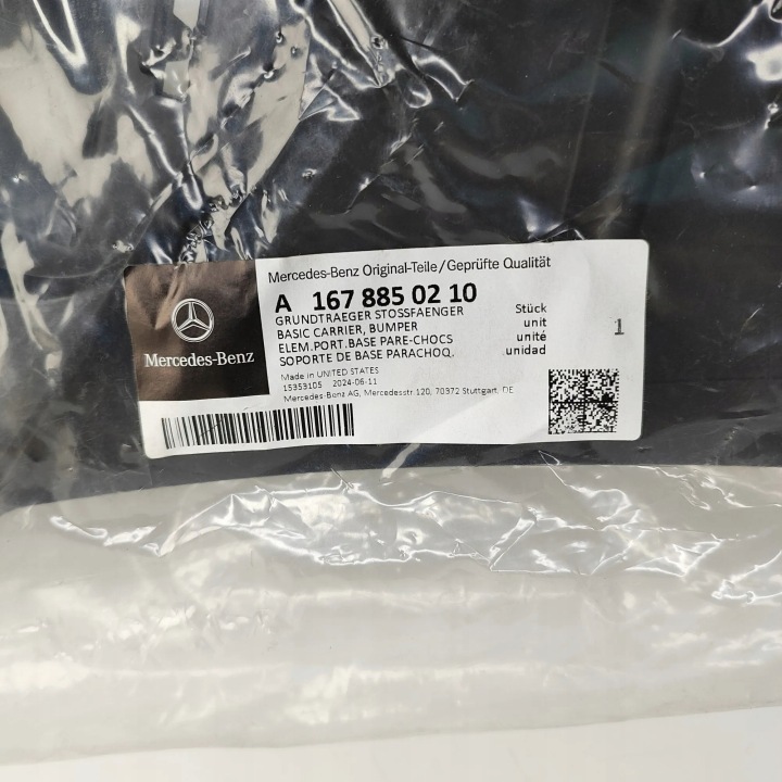 MERCEDES-BENZ GLE W167 DROIT SUPPORT AVANT PARE-CHOCS 2019 A1678850210