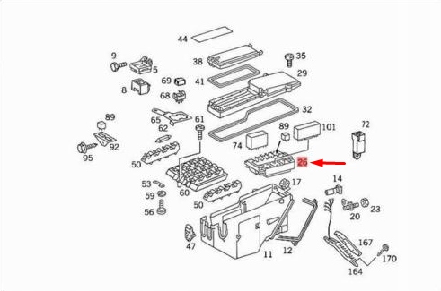 MERCEDES-BENZ E-CLASS W124 POIGNÉE PRZEKAZNIKA FUSIBLE 1245450140