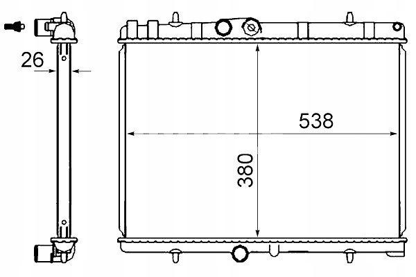 MAHLE RADUADOR DEL MOTOR DE AGUA DS DS 3 CITROEN BERLINGO BERLINGO 