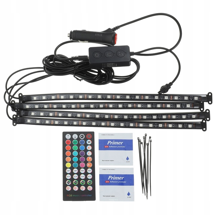 DEKORACJA WNETRZ BUCLE AUTO REMOTO LUZ DIODO LUMINOSO LED 