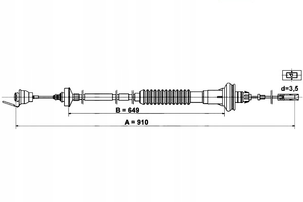 CÂBLE ADHÉRENCE ATE 24.3728-0841 2150X4