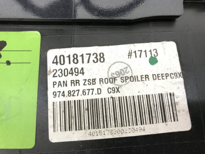 PORSCHE PANAMERA 974 SPOILER ARRIÈRE 974827677D