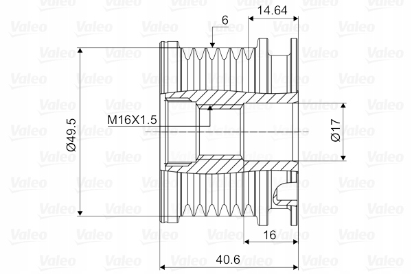 EMBRAGUE ALTERNADOR VW AUDI 