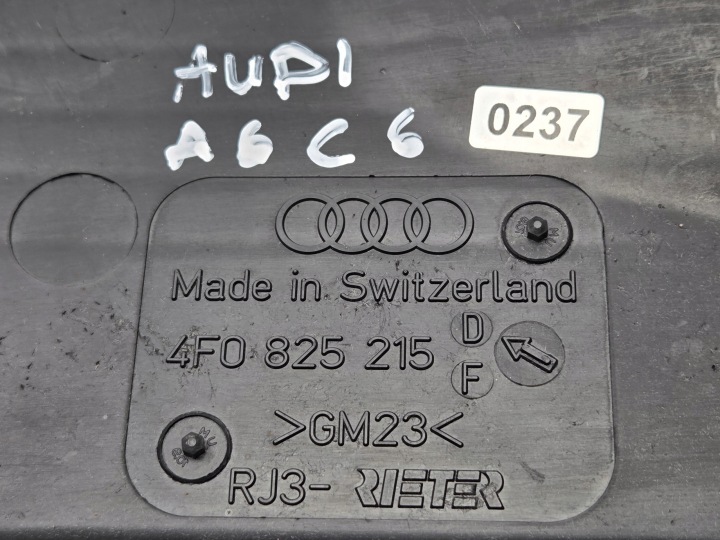 PROTECTION PLAQUE CHÂSSIS AUDI A6 C6 4F 4F0 4F0825215