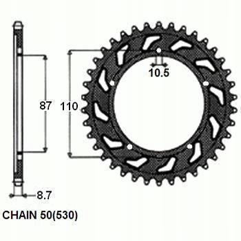 KRUMPLIARATIS 47 SUZUKI GSF GSX-F 600 650 BANDIT KATANA nuotrauka 1