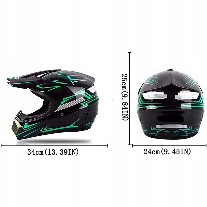 CASCO MOTOCROSSOWY PARA MEZCZYZN I KOBIET S-XL 