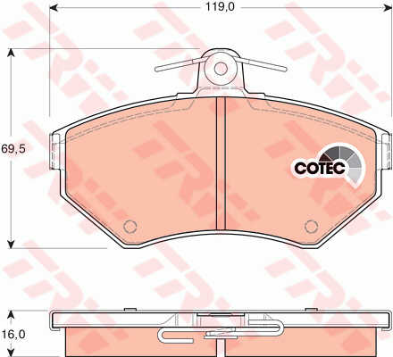 DISCOS ZAPATAS PARTE DELANTERA TRW VW GOLF 3 VARIANT 