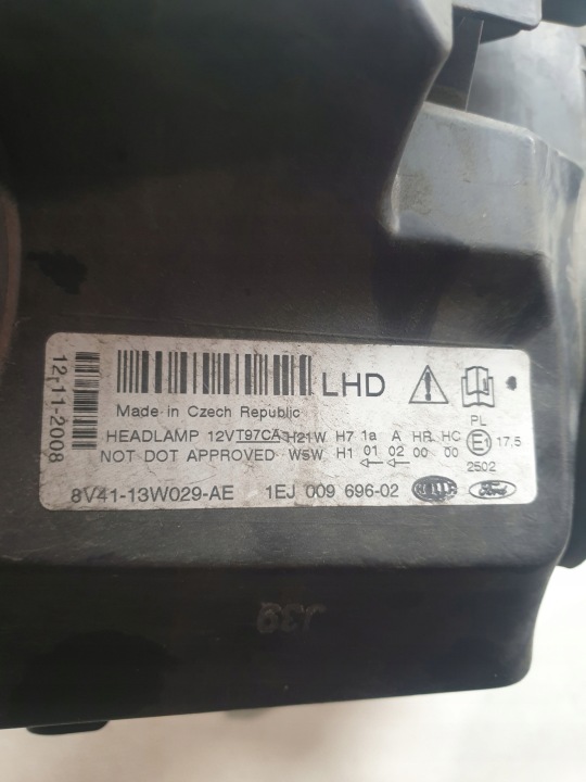 FORD KUGA MK1 08-12 PHARE DROIT AVANT AVANT DROITE 8V41-13W029-AE ORDINAIRE