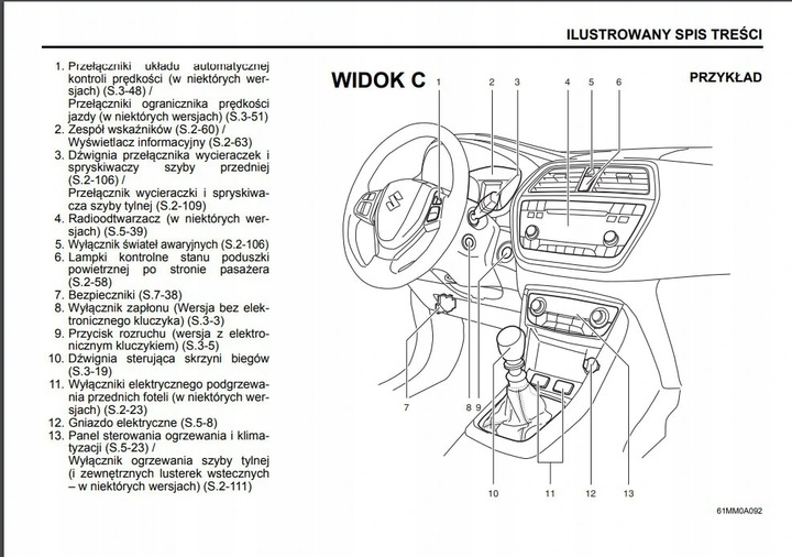 SUZUKI SX4 S-CROSS 2016-2020+RADIO MANUAL MANTENIMIENTO POLACO 