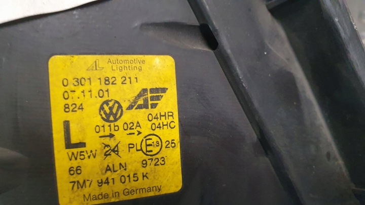PHARE AVANT GAUCHE SEAT ALHAMBRA LIFT 7M7941015K 00-