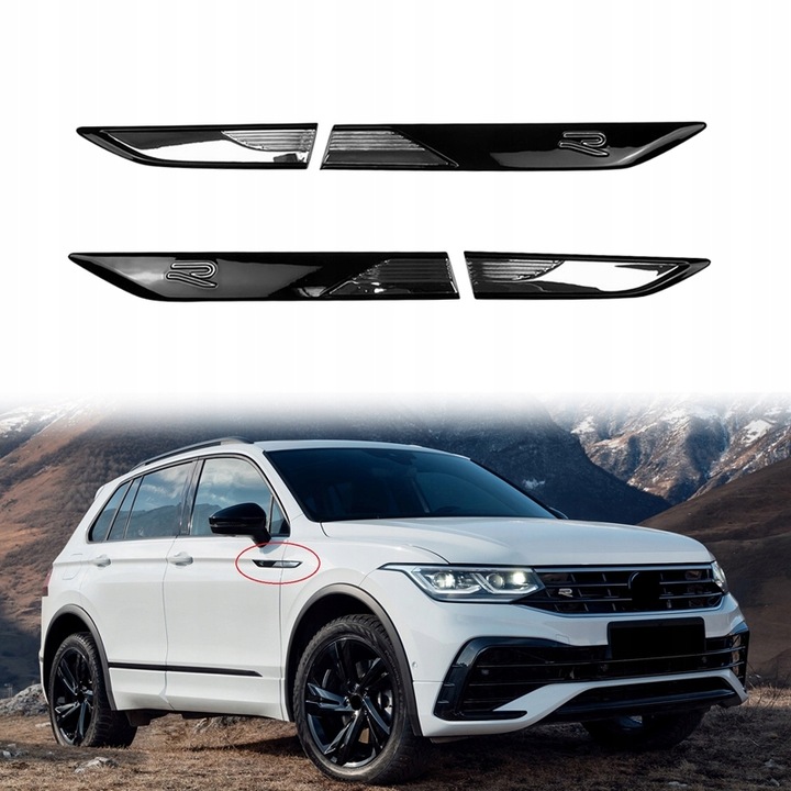 PARA TIGUAN R-LINE 2021-2022 DEKORACJA DE CARROCERÍA AKC 