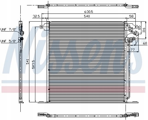 RADIATEUR CLIMATISATION MERCEDES V (638/2), VITO (638) 2.0-2.8 02.96-07.03
