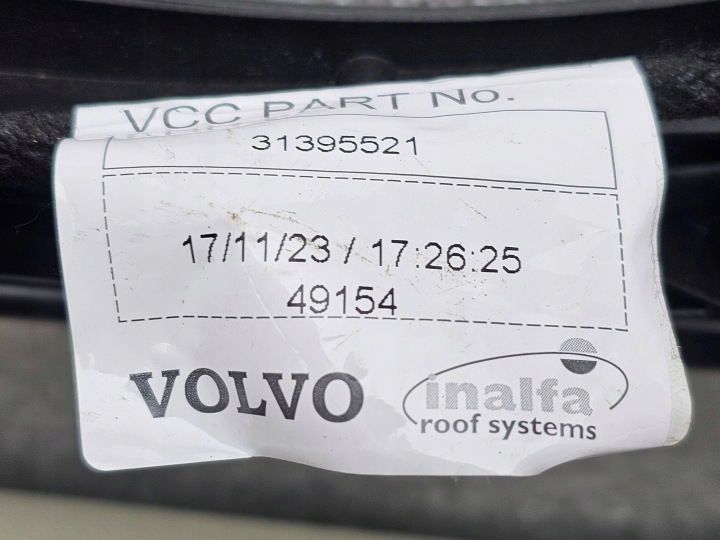 VOLVO XC60 II 2017+ CHÂSSIS CHÂSSIS TOIT OUVRANT TOITS STORE CLAIRE 32285194
