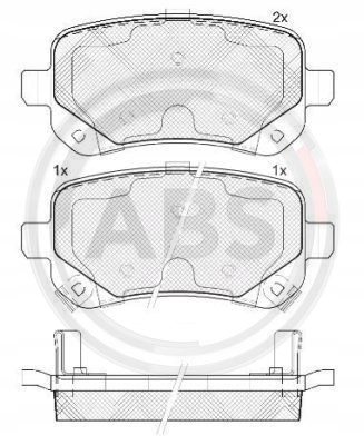 PLAQUETTES FREIN CHRYSLER VOYAGER 07- ARRIÈRE
