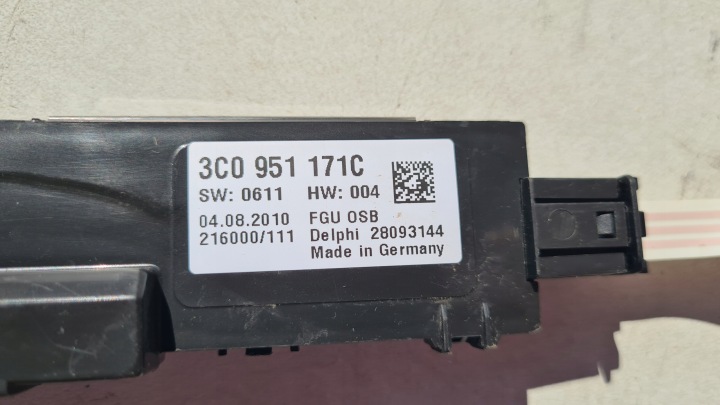 VW PASSAT B7 10-14R CAPTEUR ALARME MOUVEMENTS 3C0951171C