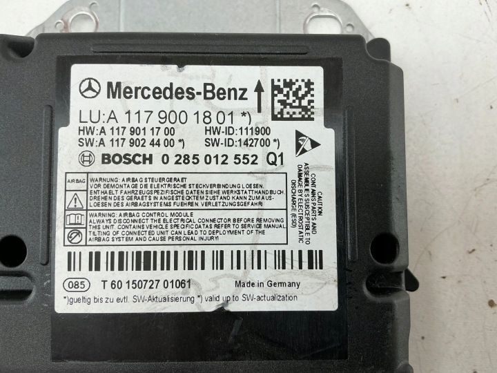 MERCEDES-BENZ A W176 2016 CONTRÔLEUR MODULE AIRBAG
