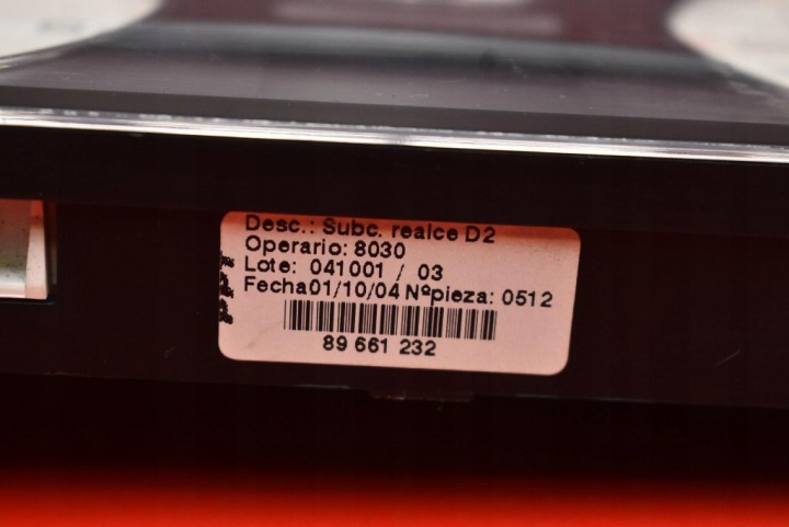 COMPTEUR TABLEAU DE BORD EUROPE 9651855280 PEUGEOT 407 1 I 2.0 16V 136 KM 04-10