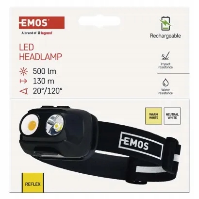 2× LAMPE DE POCHE AVANT LED 500LM 130M LADOWALNA EMOS P3542