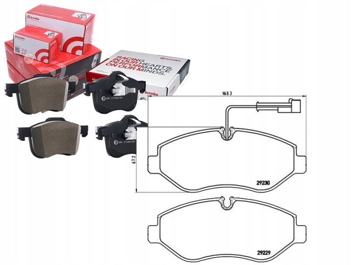 BREMBO DROIT 56 066 KIT PLAQUETTES FREINS FREINS DISQUE