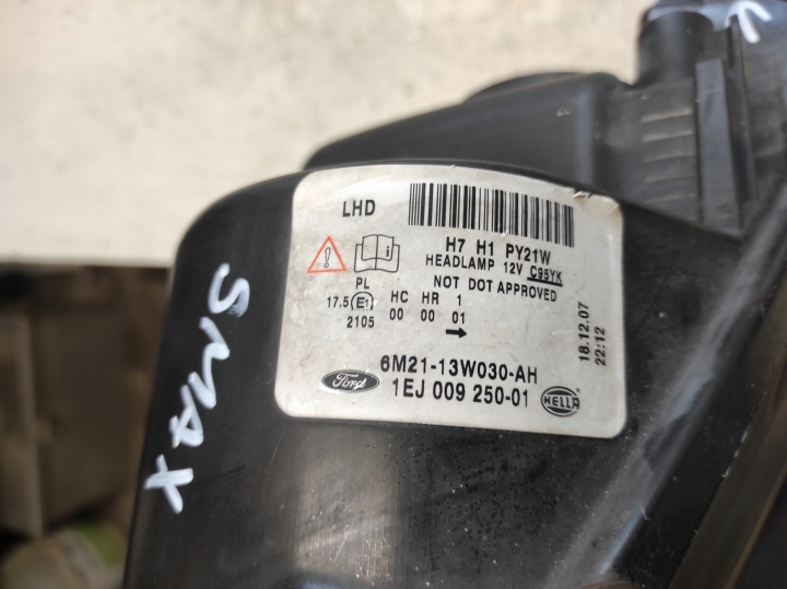 FORD S-MAX MK1 06- PHARE GAUCHE AVANT 6M21-13W030-AH