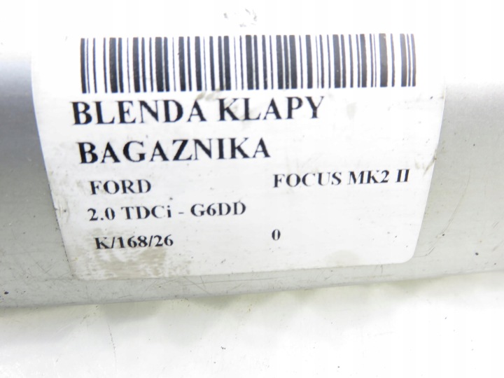 CACHE COUVERCLES DE COFFRE FORD FOCUS II 6M51A43404BA