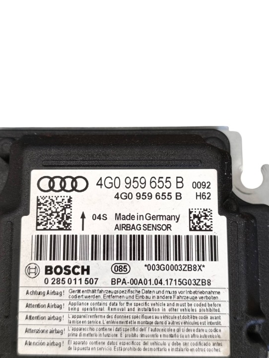 AUDI A6 S6 C7 4G 2017 TOUTES CONTRÔLEUR MODULE AIRBAG