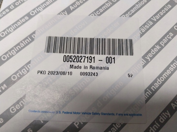 CONTRÔLEUR CAPTEUR AIRBAG 52027191 A2C92959305 FORD KA MK2 NEUF ORIGINAL