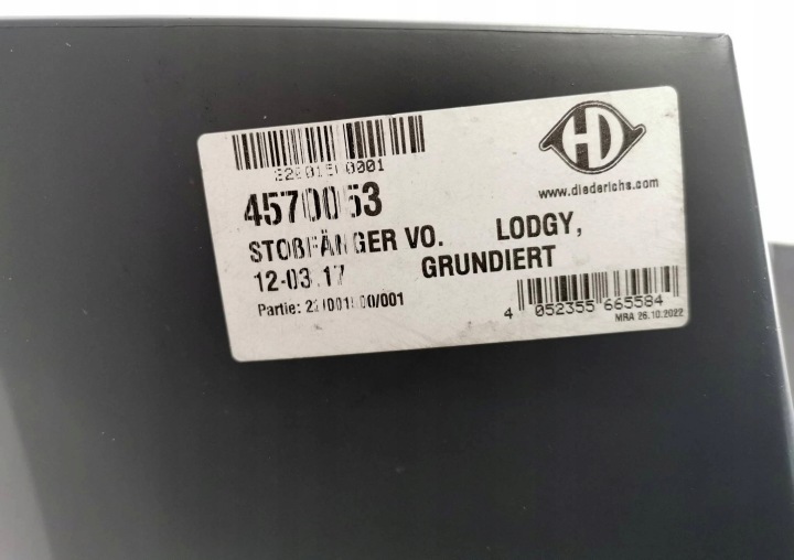 PARE-CHOCS AVANT DACIA LODGY JS 620222302R 12-17