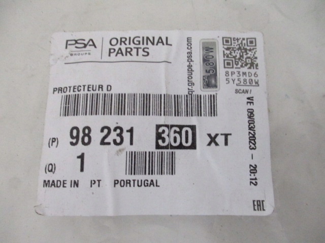 PEUGEOT RIFTER 2018- MOULURE PORTES DROITE NEUF