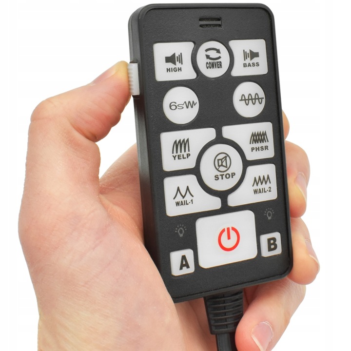 ALARMOWA KLAXON AVERTISSEMENT 200W GLOSNE SIGNAUX MICROPHONE DANS PILOCIE MÉGAPHONE