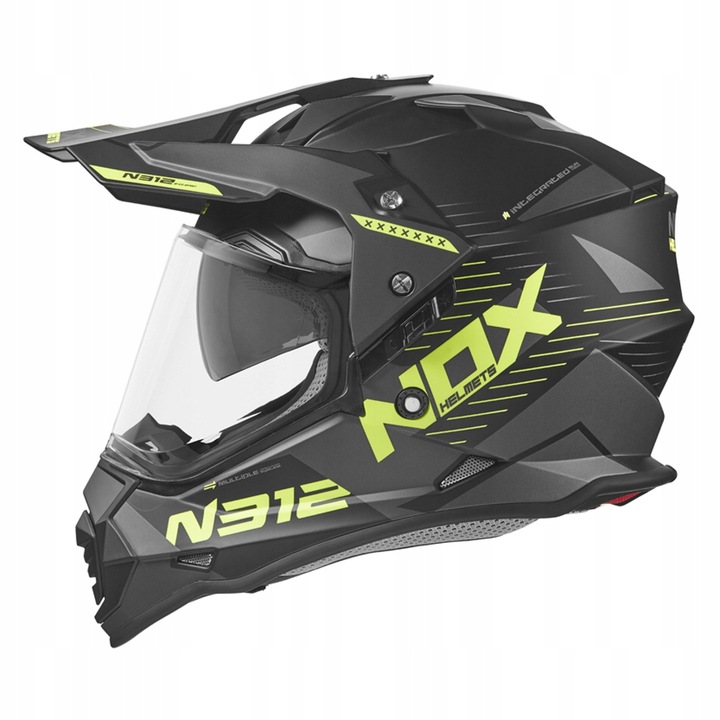 NOX N312 EXTEND CASCO PARA MOTOCICLETA CROSS+ PINLOCK XS 