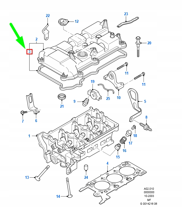 JOINT D'ÉTANCHÉITÉ COUVERCLES DROIT BRAS DE SUSPENSION SOUPAPES FORD MONDEO MK3 7381327ORYGINALNA