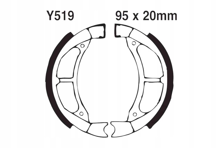 ZAPATAS DE TAMBOR DE FRENADO EBC Y519 