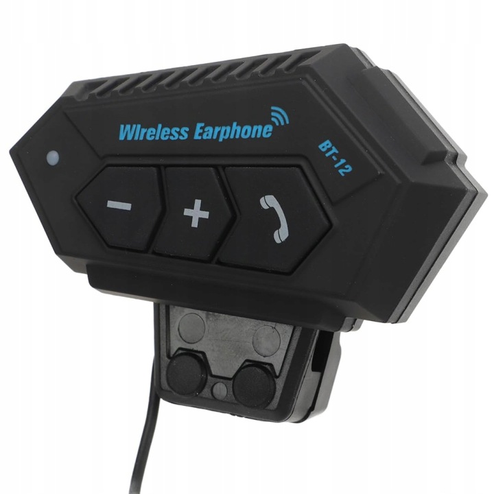 INTERCOM MOTOCYCLETTE BLUETOOTH BT12 UNIVERSEL AVEC MIKROFONEM HYBRYDOWYM
