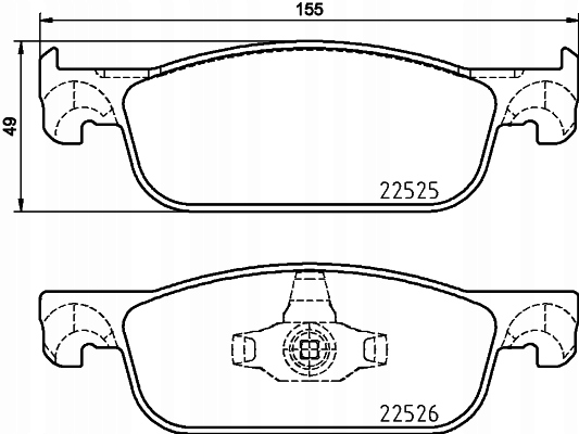 DISCS PADS FRONT BREMBO DACIA SANDERO II 