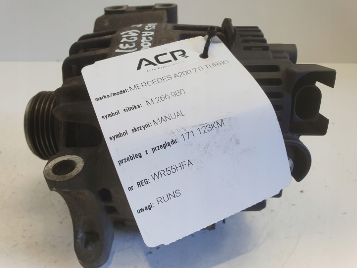 MERCEDES W169 W245 2.0 T TURBO ALTERNATEUR A2661540902