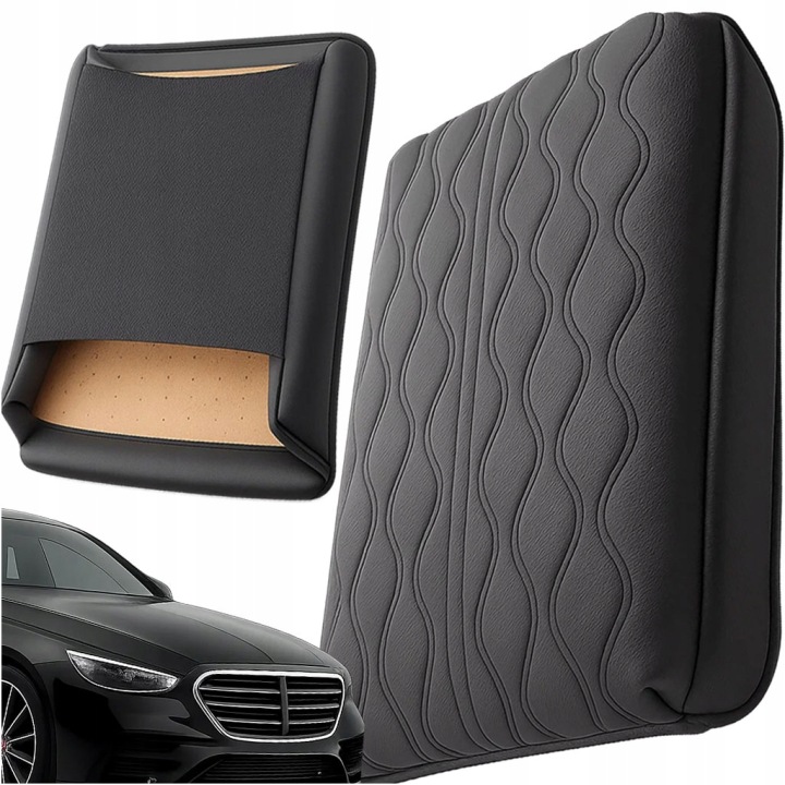 COUSSIN REVÊTEMENT SUR ACCOUDOIR VERS VOITURES SOUPLE NOIRE UNIVERSELLE