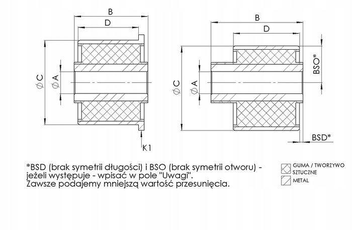 SILENTBLOCK PALANCA PARTE TRASERA (DOL/WEWNATRZ TYL) CHRYSLER PACIFICA 3.5/3.8/4.0 