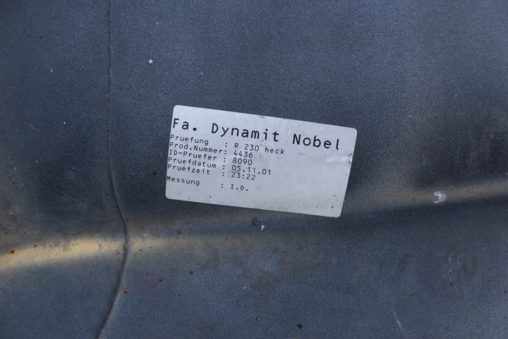 MERCEDES W230 SL A2308850125 PARE-CHOCS ARRIÈRE ARRIÈRE