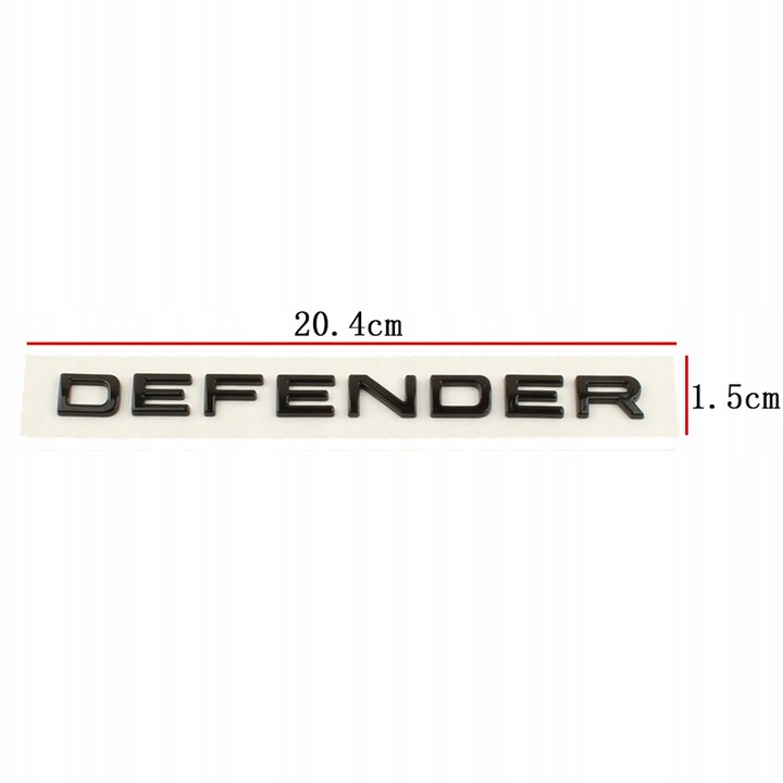 PEGADURA EMBLEMA INSIGNIA LAND ROVER DEFENDER-20.4X1.5CM 