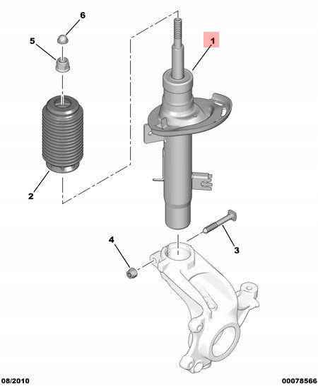 MCPHERSON ROTULE DE DIRECTION DROIT AVANT CITROEN C4 CACTUS 1.2 THP 9810705180